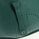 HERMES Evelyn 3 PM Shoulder Bag Taurillon Clemence Green Auth BA6847A-21