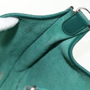HERMES Evelyn 3 PM Shoulder Bag Taurillon Clemence Green Auth BA6847A-22