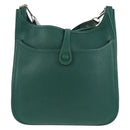 HERMES Evelyn 3 PM Shoulder Bag Taurillon Clemence Green Auth BA6847A-3