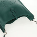 HERMES Evelyn 3 PM Shoulder Bag Taurillon Clemence Green Auth BA6847A-7
