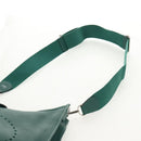 HERMES Evelyn 3 PM Shoulder Bag Taurillon Clemence Green Auth BA6847A-14
