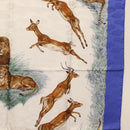 HERMES Carre 90 Scarf ""kenya"" Silk Blue Auth BA6850-7