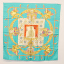 HERMES Carre 90 Scarf ""HOMMAGE A CHARLES GARNIER"" Silk Green Auth BA6851-8