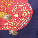 HERMES Carre 90 Scarf ""LATLANTIDE"" Silk Navy Auth BA6852-6