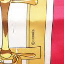 HERMES Carre 90 Scarf ""MORS&FILETS"" Silk Pink Auth BA6853-7