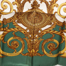 HERMES Carre 90 Scarf ""LES TUILERIES"" Silk Green Auth BA6854-7