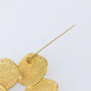 CHANEL Brooch metal Gold CC Auth BA6857-8