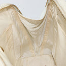 CHANEL Wild Stitch Hand Bag Leather White Gold CC Auth BA6858-21