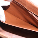 CHANEL Matelasse Chain Shoulder Bag Lamb Skin Brown Gold CC Auth BA6859-20