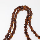 CHANEL Matelasse Chain Shoulder Bag Lamb Skin Brown Gold CC Auth BA6859-9