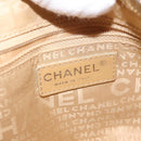 CHANEL Shoulder Bag Lamb Skin Beige CC Auth BA6860-16