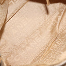 CHANEL Shoulder Bag Lamb Skin Beige CC Auth BA6860-17