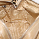 CHANEL Shoulder Bag Lamb Skin Beige CC Auth BA6860-18