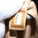 CHANEL Shoulder Bag Lamb Skin Beige CC Auth BA6860-21