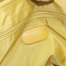 CHANEL Chain Hand Bag Caviar Skin Yellow Gold CC Auth BA6862-20