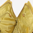 CHANEL Chain Hand Bag Caviar Skin Yellow Gold CC Auth BA6862-22