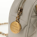 CHANEL Matelasse Chain Shoulder Bag Leather White CC Auth BA6864A-17