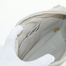 CHANEL Matelasse Chain Shoulder Bag Leather White CC Auth BA6864A-22