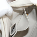 CHANEL Matelasse Chain Shoulder Bag Leather White CC Auth BA6864A-23