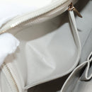 CHANEL Matelasse Chain Shoulder Bag Leather White CC Auth BA6864A-25