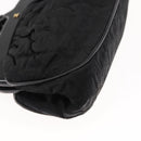 CHANEL Matelasse Chain Shoulder Bag Satin Black Gold CC Auth BA6866-10