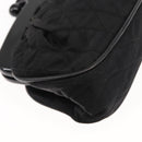 CHANEL Matelasse Chain Shoulder Bag Satin Black Gold CC Auth BA6866-12