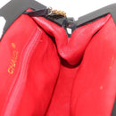 CHANEL Matelasse Chain Shoulder Bag Satin Black Gold CC Auth BA6866-17