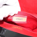 CHANEL Matelasse Chain Shoulder Bag Satin Black Gold CC Auth BA6866-20