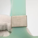 CHANEL Tote Bag rubber Turquoise Blue CC Auth BA6869-10