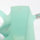 CHANEL Tote Bag rubber Turquoise Blue CC Auth BA6869-18