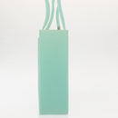 CHANEL Tote Bag rubber Turquoise Blue CC Auth BA6869-4