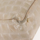 CHANEL New Travel Line Tote Bag Nylon Beige Gold CC Auth BA6872-14