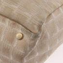 CHANEL New Travel Line Tote Bag Nylon Beige Gold CC Auth BA6872-9