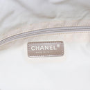 CHANEL New Travel Line Tote Bag Nylon Beige Gold CC Auth BA6873-17