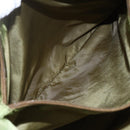 PRADA Tote Bag Nylon Khaki Silver Auth BA6878-23