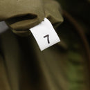 PRADA Tote Bag Nylon Khaki Silver Auth BA6878-11