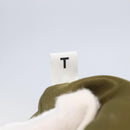 PRADA Tote Bag Nylon Khaki Silver Auth BA6878-12