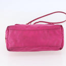 PRADA Hand Bag Nylon 2way Pink Gold Auth BA6879-5