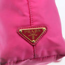 PRADA Hand Bag Nylon 2way Pink Gold Auth BA6879-18