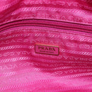 PRADA Hand Bag Nylon 2way Pink Gold Auth BA6879-20