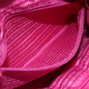 PRADA Hand Bag Nylon 2way Pink Gold Auth BA6879-23