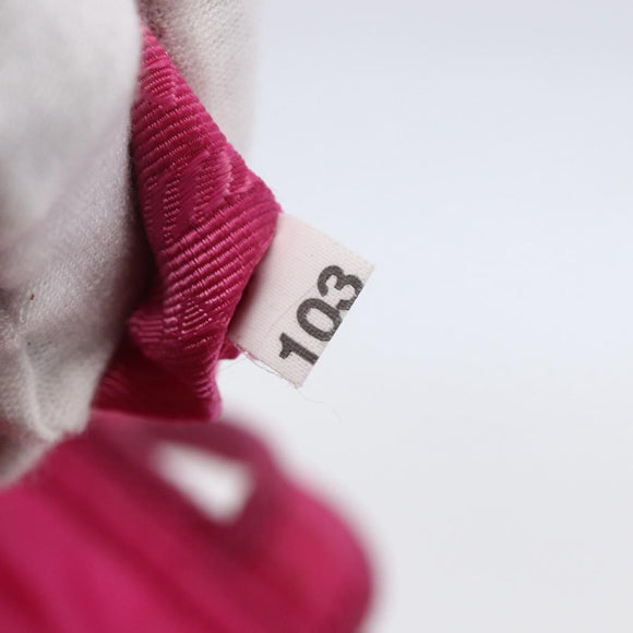 PRADA Hand Bag Nylon 2way Pink Gold Auth BA6879