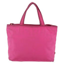 PRADA Hand Bag Nylon 2way Pink Gold Auth BA6879-2