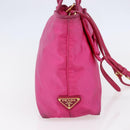 PRADA Hand Bag Nylon 2way Pink Gold Auth BA6879-3