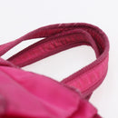 PRADA Hand Bag Nylon 2way Pink Gold Auth BA6879-8