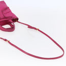 PRADA Hand Bag Nylon 2way Pink Gold Auth BA6879-9