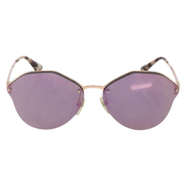 PRADA Sunglasses metal plastic Purple Champagne Gold Auth BA6880 - 0