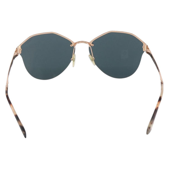 PRADA Sunglasses metal plastic Purple Champagne Gold Auth BA6880