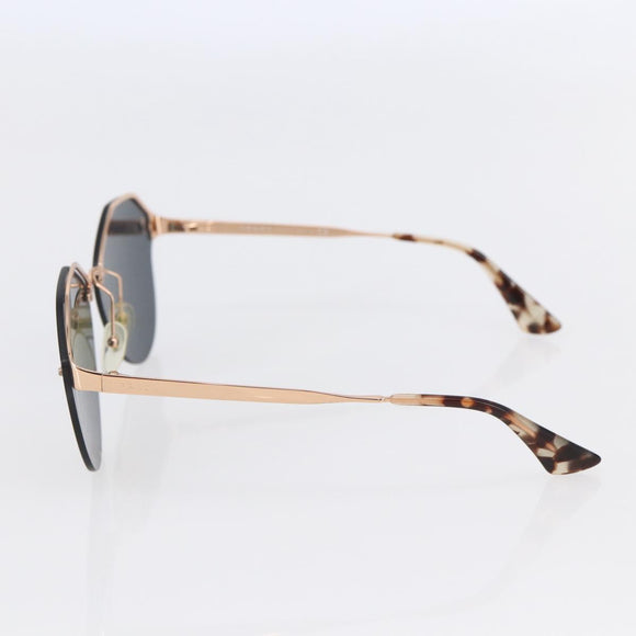 PRADA Sunglasses metal plastic Purple Champagne Gold Auth BA6880