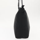 CELINE Tote Bag Nylon Enamel 2way Black Gold Auth BA6881-4